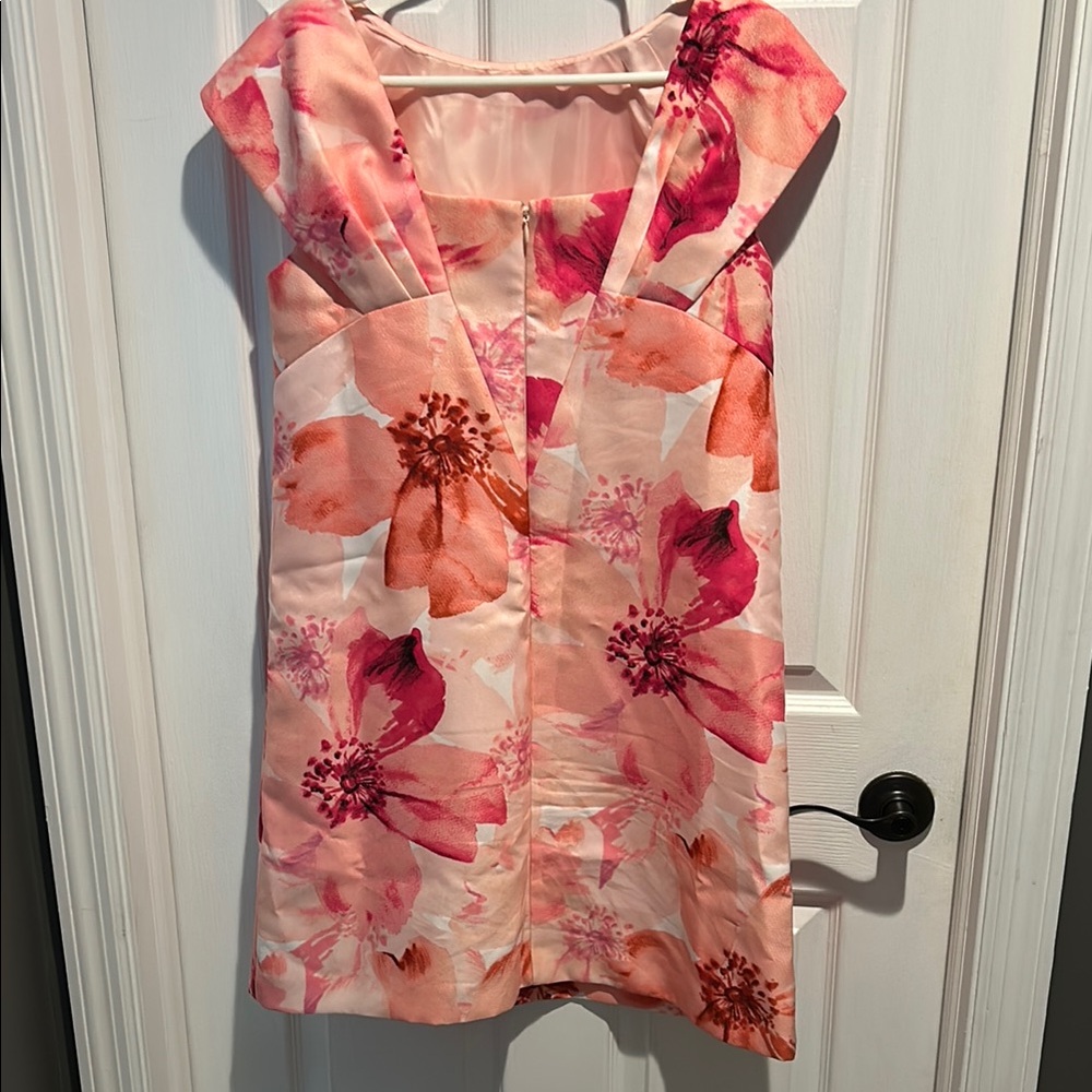 NWOT Tahari Floral Pink Dress - Picture 2 of 3